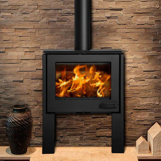 Infiniti Freestanding 10kW Black Legs wood burning stove