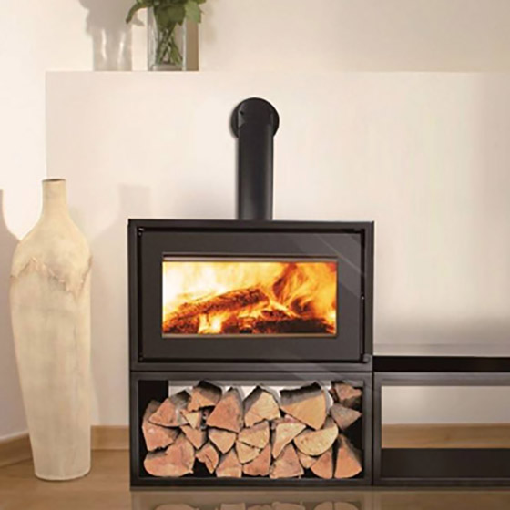 Canature TAURUS P3F Single Sided Freestanding (Unit Only) wood burning fireplace