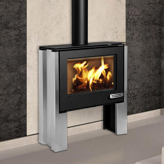 Infiniti Freestanding 10kW Stainless Steel Legs wood burning stove