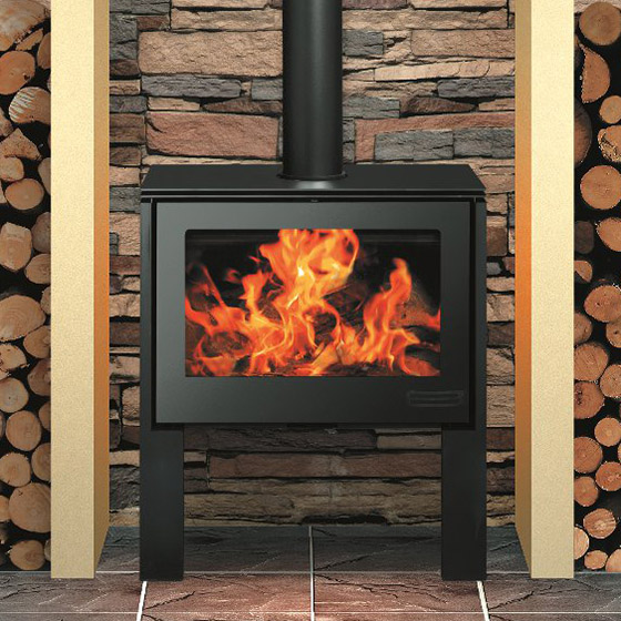 Infiniti Freestanding 13kW Black Legs wood burning stove